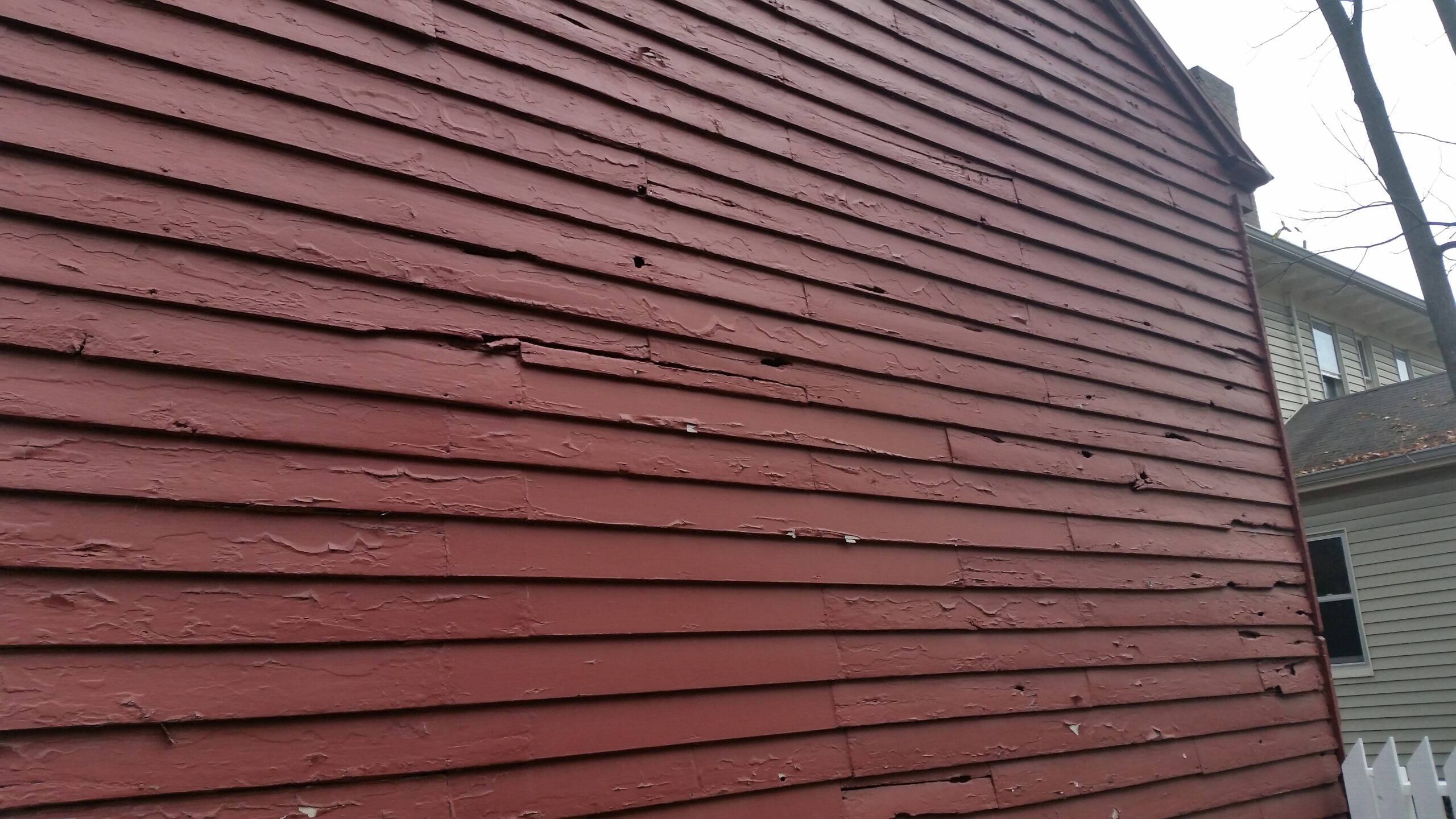 Franklin–Carter House bullet holes wood wall